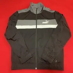 PUMA メンズ トラックジャケット ブラック グレー Sサイズのサムネイル