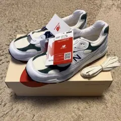 New Balance 992 White/Marsh Green 26.5cm