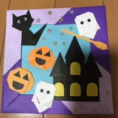 折り紙 ハロウィン 壁面飾り