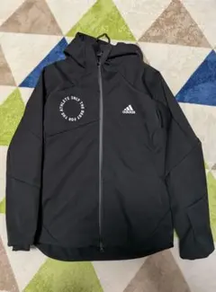 adidas　アディダス　フードデッドトラックジャケット　ブラック