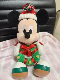 ミッキーマウス クリスマスぬいぐるみ 2022