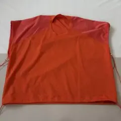 【新品】オレンジ ノースリーブシャツ 2-204