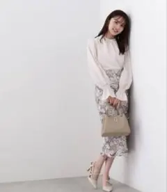 PROPORTION BODY DRESSING スタンド ネック楊柳