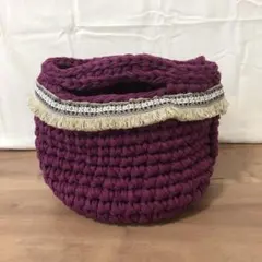 Tシャツヤーンバッグ☆ハンドメイド