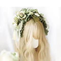 バラ Lolita ヘアアクセサリー ロリータ カチューシャ レースヘッドドレス