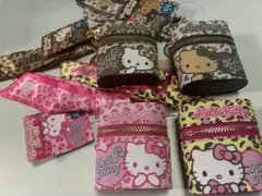 ハローキティ スカーフ付チャームポーチ4点