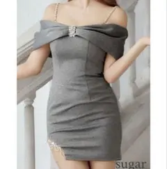 エンジェルアール　グレー　キャバクラドレス