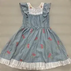 ま*い様 souris スーリー　チェリーワンピース 130cm