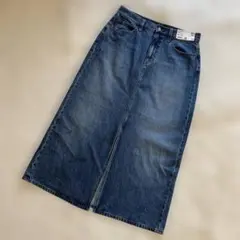 【新品タグ付】UNIQLO ユニクロ　デニム　ロングスカート ウエスト70cm