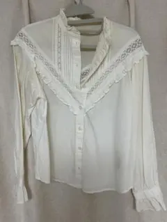 NICE CLAUP レースブラウス