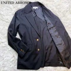 【美品】ユナイテッドアローズ 紺ブレ シングル 金ボタン ネイビー S