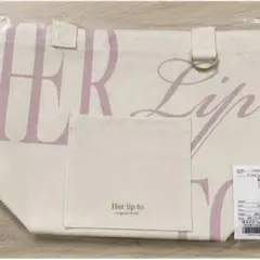 Herlipto DAIRLY LOGO TOTE 名古屋 milky pink - メルカリ