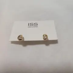 早い者勝ち！！ ISS ゴールド クリスタルピアス