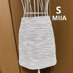 定価6490 未使用　タグ付き　MIIA（ミーア）ツイードミニスカート