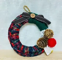 美品▼ クリスマスリース カラフルデザイン インテリア 手作り ハンドメイド