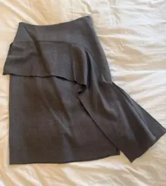 ADORE タイトスカート グレー フリル付 36