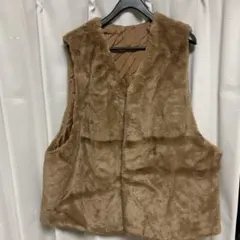 GRL ブラウンファーベスト Sサイズ