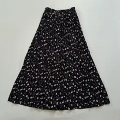 INGNI　花柄　黒　ロングスカート