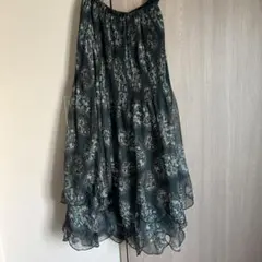 シーバイクロエ マキシ丈シフォンスカート