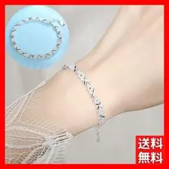 ブレスレット 腕輪 シルバーチェーン 幾何学 レディース 韓国 #C1982-1