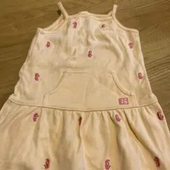 carter'sオレンジ セイウチ刺繍 ノースリーブワンピース