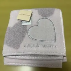 【新品】ジルスチュアート　ハート　ハンドタオル　タオルハンカチ