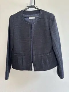 ノーカラージャケット　フォーマルジャケット　ネイビー　7号サイズ