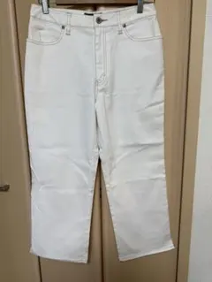 Eddie Bauer ホワイト ストレッチ カプリパンツ P8
