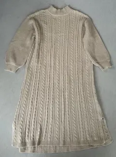 studioᑕᒪIᑭ長袖ニットワンピース