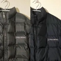 美品 90s POLO SPORT リバーシブル ダウンジャケット XL