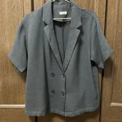 LOWRY'S FARM グレー 半袖 テーラードジャケット