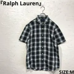新品未使用タグ付【Ralph Lauren】シアサッカーチェック柄半袖シャツ　M
