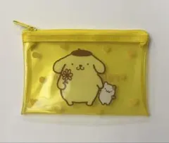 ポムポムプリン ミニポーチ クリアポーチ フラットポーチ ほぼ未使用