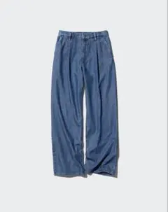 UNIQLO ドレープデニムタックパンツ S
