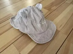 Polo ベビー耳付きキャップ ベージュ
