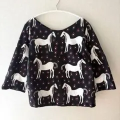 marimekko MUSTA TAMMA ムスタタンマ 馬柄 ワンピース 36 - メルカリ