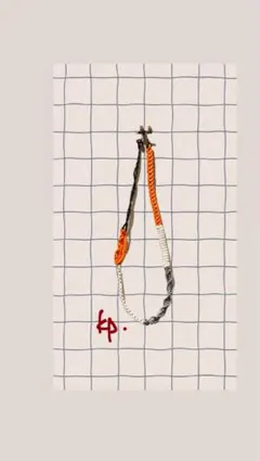 スマホショルダーストラップ 編み込み マルチカラー
