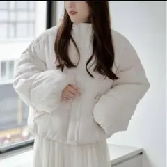 RMAF 新品未使用　中綿ブルゾン　アイボリー　フリーサイズ ダウン