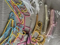 カラフル衣類ハンガーセット 約30本　まとめ