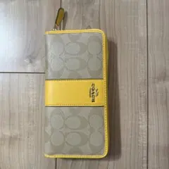 COACH 長財布　黄色