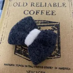 ヘアアクセサリー◆ヘアピン◆パッチン◆リボン◆グレー