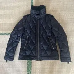 希少　バーバリーブラックレーベル　キルティング　ライダースダウンジャケ　L