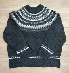 CINEMA CLUB フェアアイル柄セーター Lサイズ