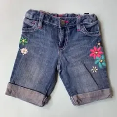 GapKids 刺繍入りデニムショートパンツ 110