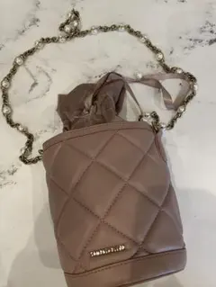 Samantha Vega キルティング巾着ショルダーバッグ