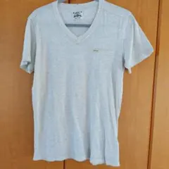 Diesel VネックTシャツ XSサイズ ライトグレー