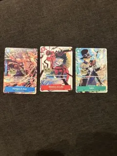 英語版ワンピースカード　ルフィ　エース　サボ 3周年記念　プロモ　海外限定