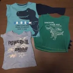 ロンT 恐竜柄 3枚セット 110