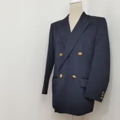 紺ブレ テーラードジャケット