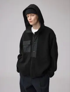 GU ENGINEERED GARMENTSボアフリーススナップパーカ　Lサイズ